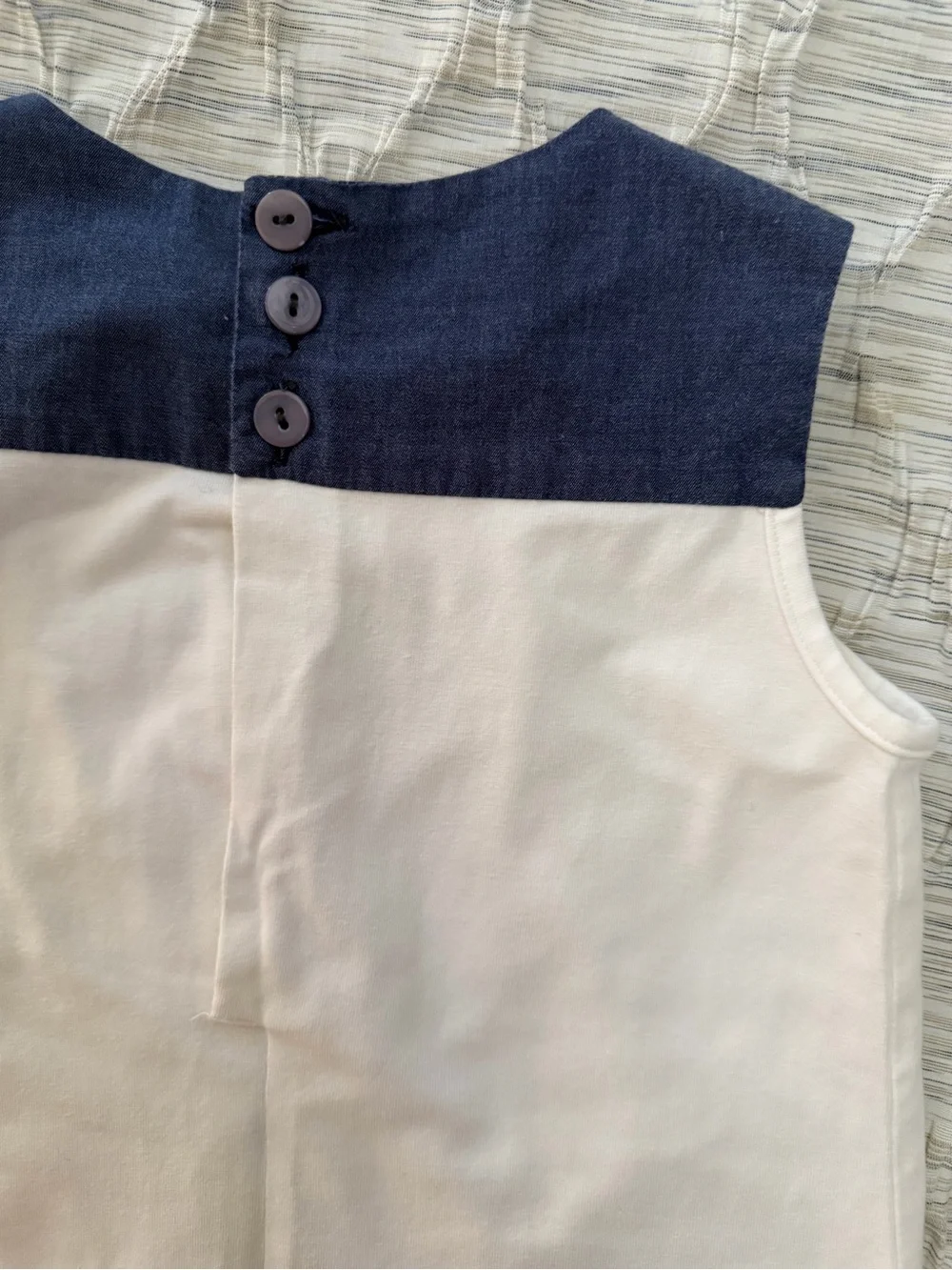 Mimi sol Girls White & Navy Graphic Shift Dress size 5-6 rhinestone dog print